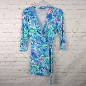 Lilly Pulitzer Karlie Wrap Romper Small